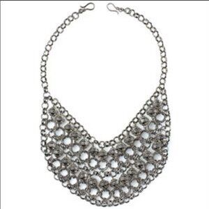 Mialisia Chain Silver Cleopatra Statement Necklace with Hooks